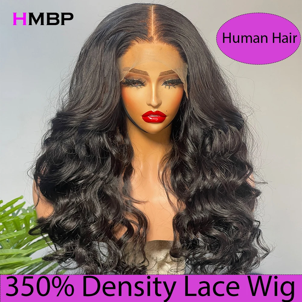 Парик шнурка плотности 350 человеческие волосы свободные волнистые парики 13x4/13x6/360