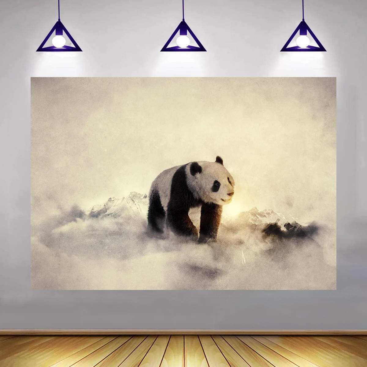 

Фотофон с изображением животных в Восточном китайском стиле панды