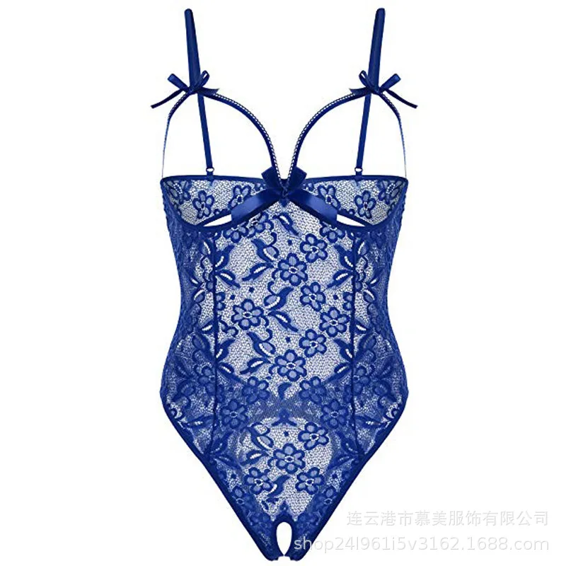 

Foreign trade lingerie wholesale interest pajamas hot style open files jumpsuits