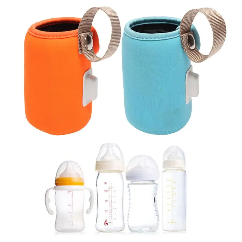 

USB Baby Bottle Heating Cover Anti-scalding Anti-slip Insulation Bag Car Portable Milk Warmer
