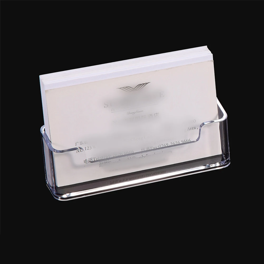

Business Card Holder Creative Transparent Acrylic Card Storage Box Business Large Capacity Business Card Box Clear Desk Shelf