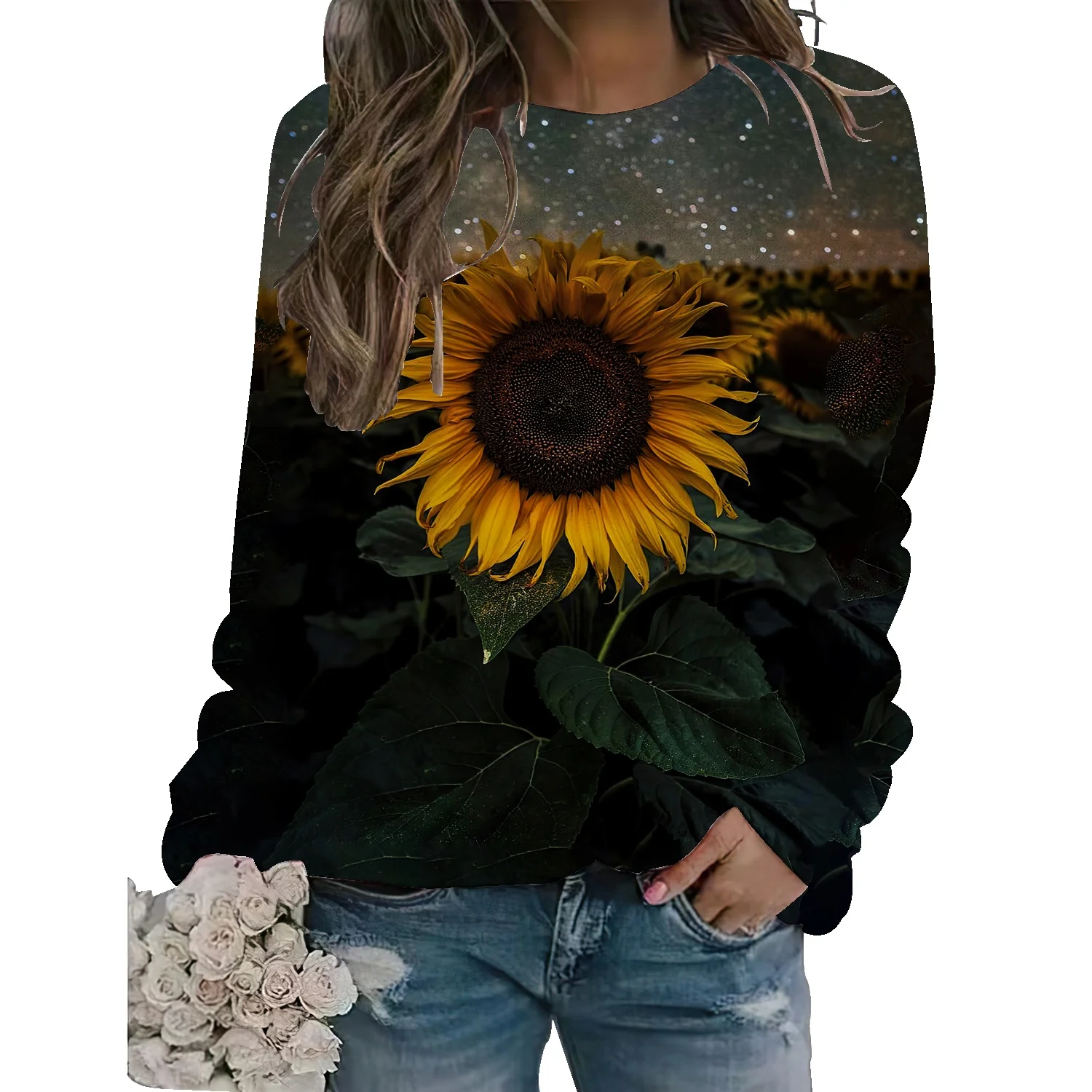 

Autumn and winter hoodless sweater female ins cat loose student all-match cartoon thickened long-sleeved outer clothes