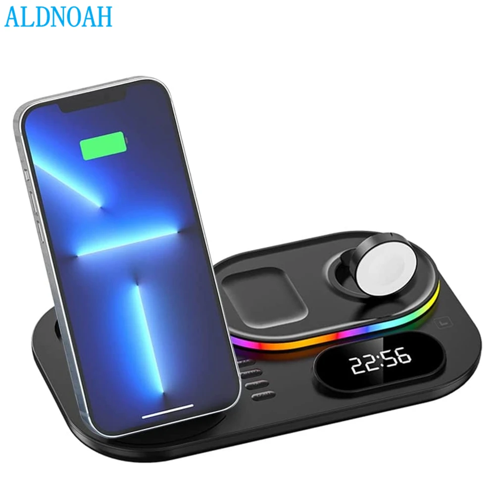 

Qi 3 in 1 Wireless Charger for iPhone 13 12 11 XS Mini Pro Max iWatch AirPods Wireless Chargers Stand Fast Charging Dock Station