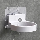 Настенный держатель для фен для ванной комнаты, настенный держатель для фена из АБС-пластика, полка для ванной, стеллаж для хранения, Домашний Органайзер для фен, настенная полка