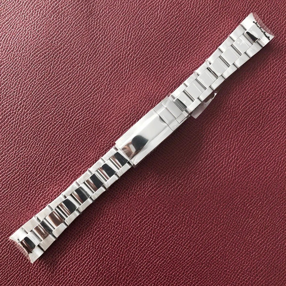 20mm Stainless Steel Watch Starp for SUB Case Men's Watch Accessories Wristwatch Bracelet Belt Watchband Intermediate Polishing