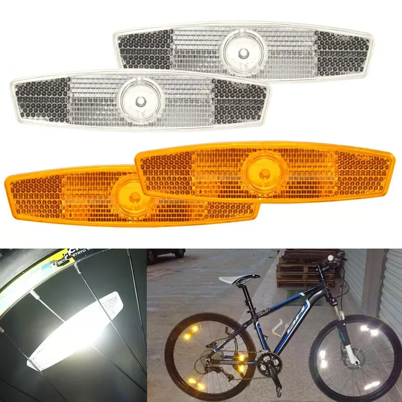 

Bicycle Bike Wheel Reflector Safety Spoke Reflective Mount Vintage Clip Warning