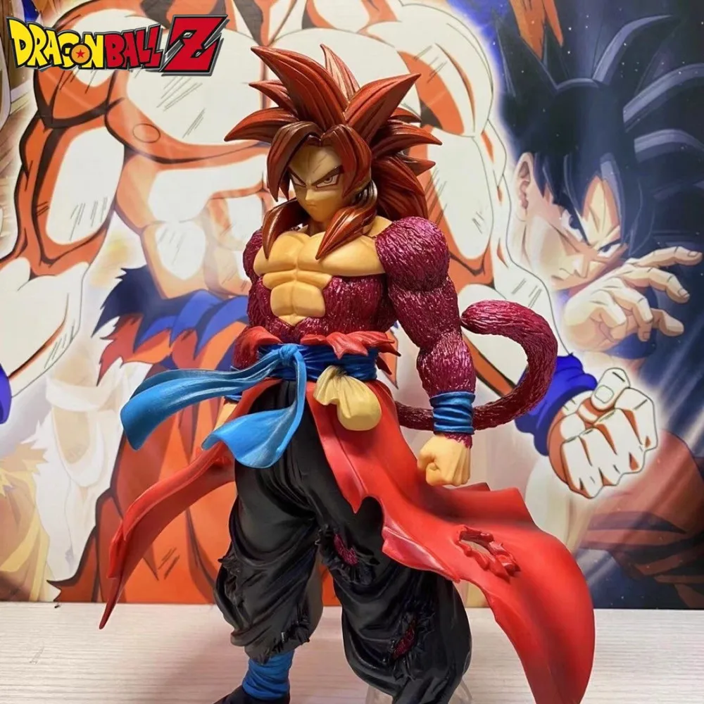 

33 см Драконий жемчуг супер сайян супер четыре Феи бобы Гоку земля Миссия стоящая фигурка ПВХ коробка модель украшение подарки
