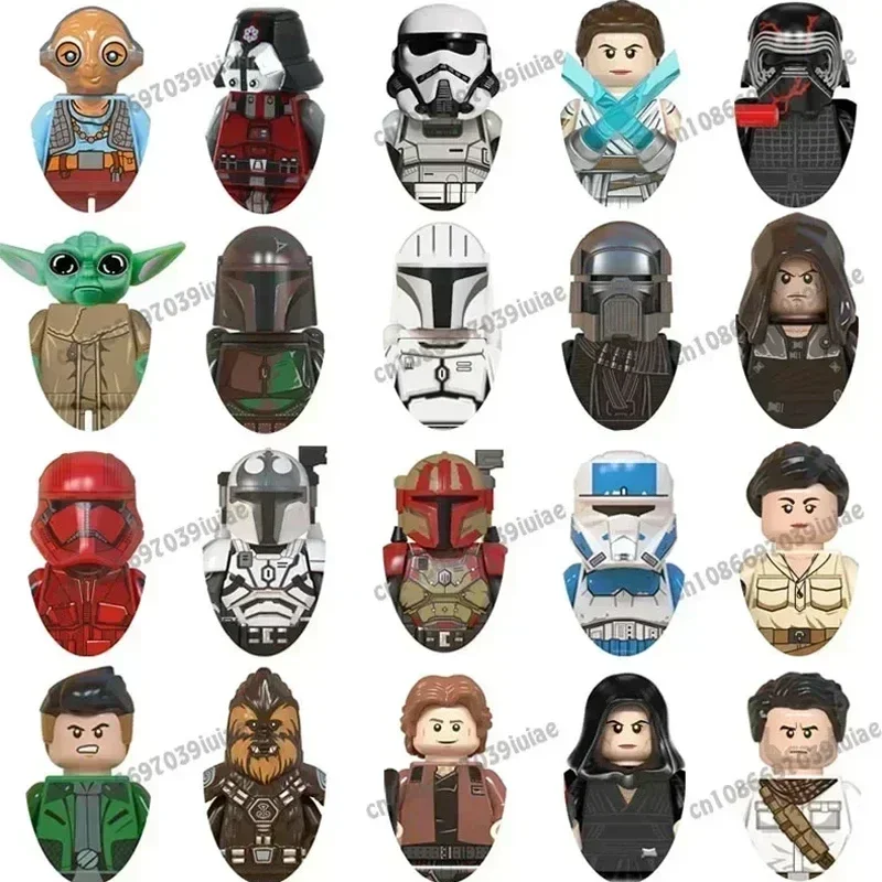 Фото HEROCROSS STAR WARS: Фигурки Хана Соло и Люка Скайуокера, роботы-игрушки, конструкторы, сборные куклы, строительные блоки для детей WM976 WM892 WM973 №1
