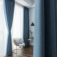 custom nordic curtains for living room bedroom windows simple modern solid color thickened velvet commission luxury curtains