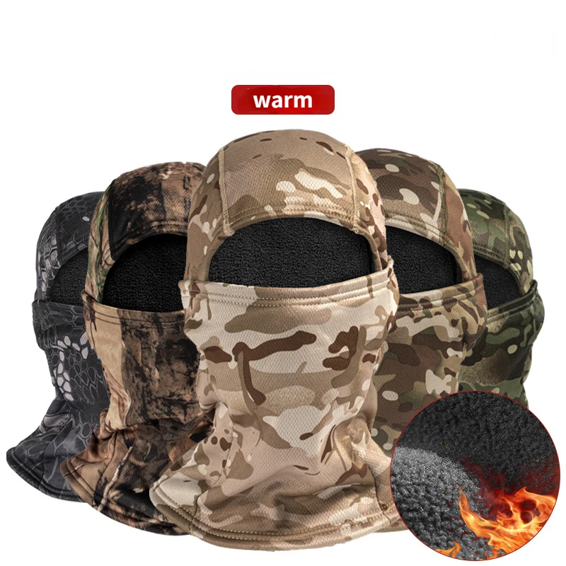 

Tactical Camouflage Balaclava Full Face Mask Ski Bike Cycling Army Hunting Head Cover Scarf Multicam Military Airsoft Cap Men