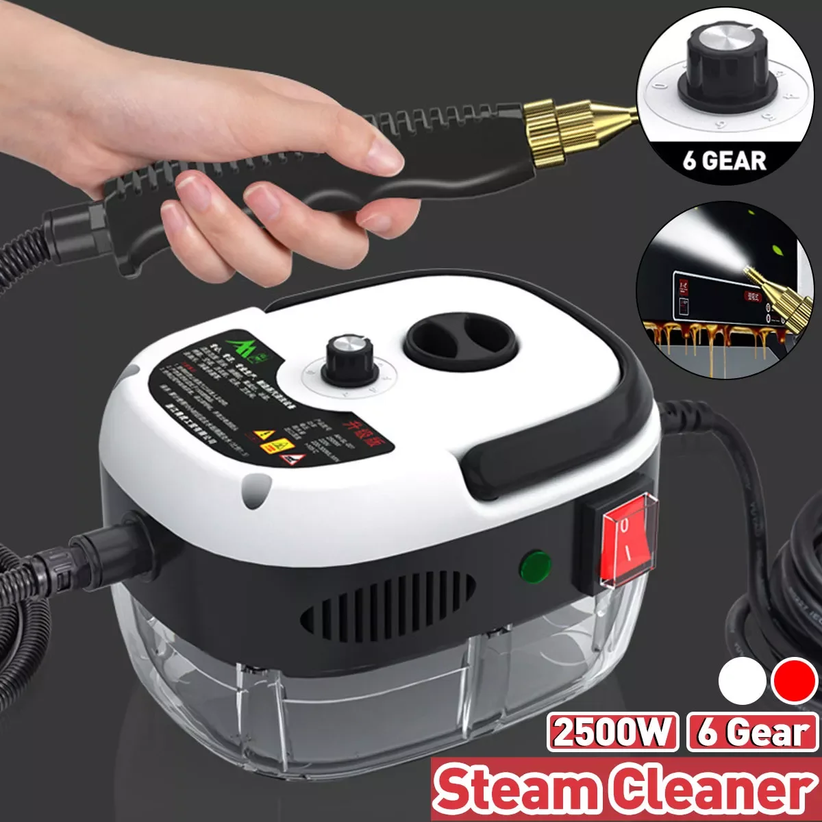 

High Temperature High Pressure Mobile Cleaning Machine Steam Cleaner Electric Steaming Cleaner AC Kitchen Hood Cleaning Machine