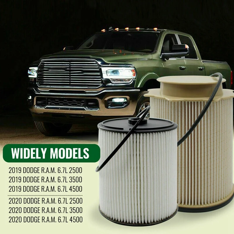 

1Set Fuel Filter for Dodge Ram 2500 3500 4500 5500 Mopar Crude Oil 68436631AA & 68157291AA