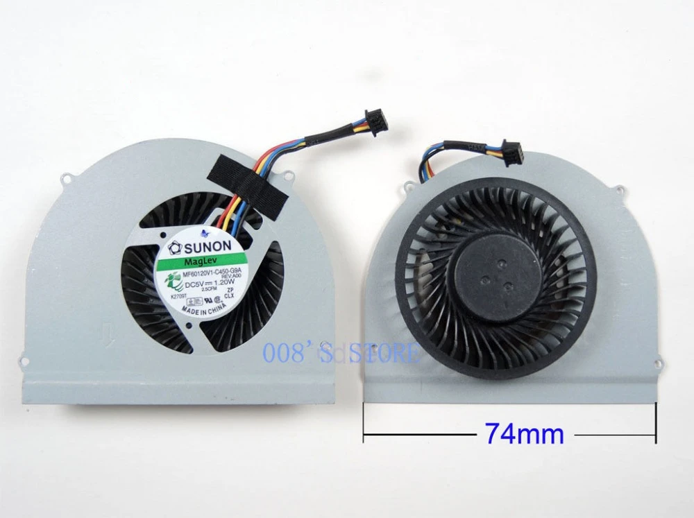 

Кулер для охлаждения процессора ноутбука DELL Latitude E6530 MF60120V1-C450-G9A DC 5 в 1,2 Вт 0M2CFG M2CFG 4-контактный радиатор