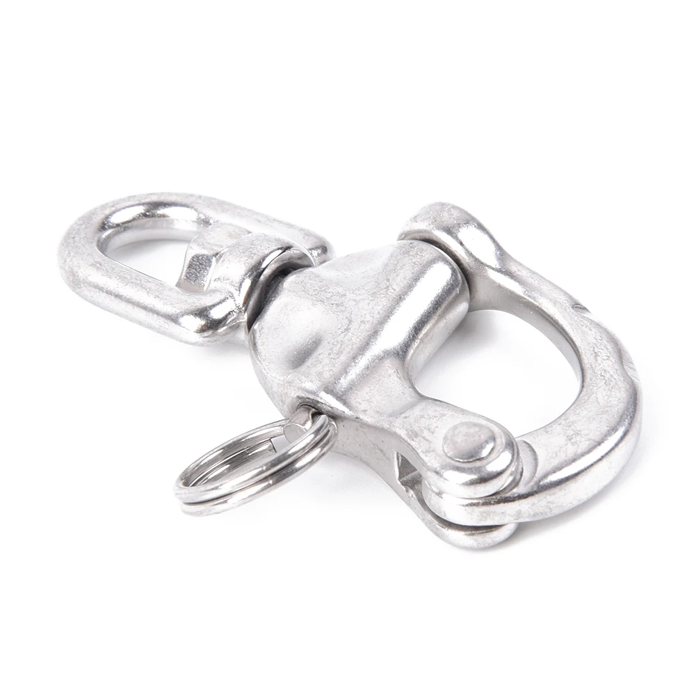 

Swivel Snap Shackle 316 Stainless Steel Quick Release Boat Anchor Chain Eye Shackle Swivel Snap Hook For Marine Architectural