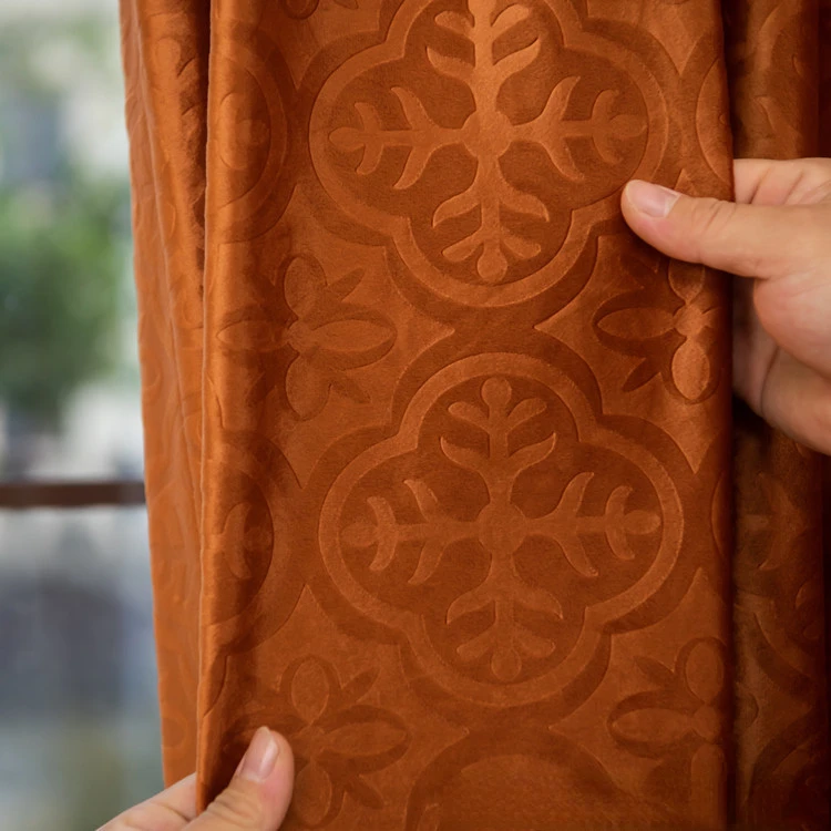 Французские ретро оливково-зеленые бархатные роскошные тканевые затеняющие