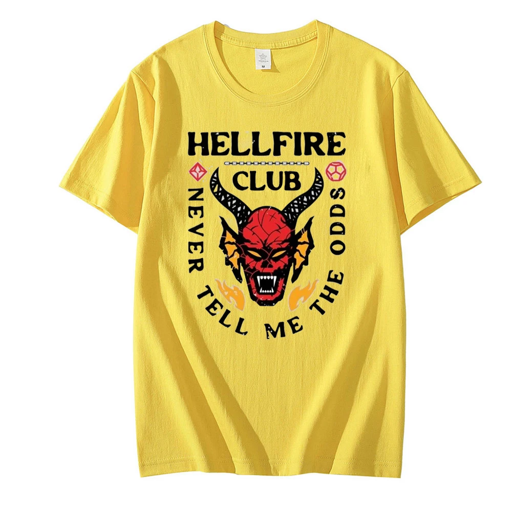 

Hellfire Club Tshirt Funny 90s Female Graphic T-shirt Top Tees Shirts Oversized Cotton T Shirt Oversized Boy Streetwear
