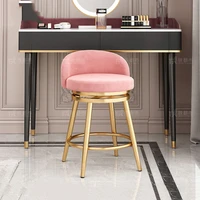 relaxing bar dining chairs waiting makeup salon pink hairdresser chair soft fashionable sillas de comedor nordic furniture
