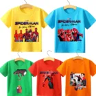 Детская футболка с изображением Человека-паука, с коротким рукавом