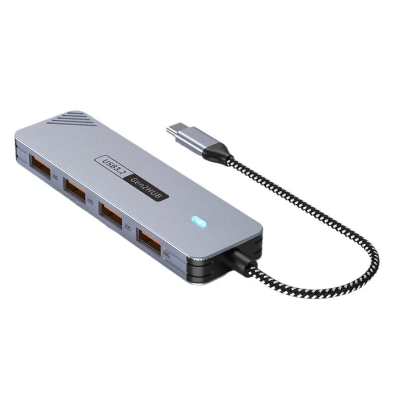 Концентратор USB 3.2 GEN2 10 Гбит/с концентратор C высокоскоростной USB-разветвитель Type-C