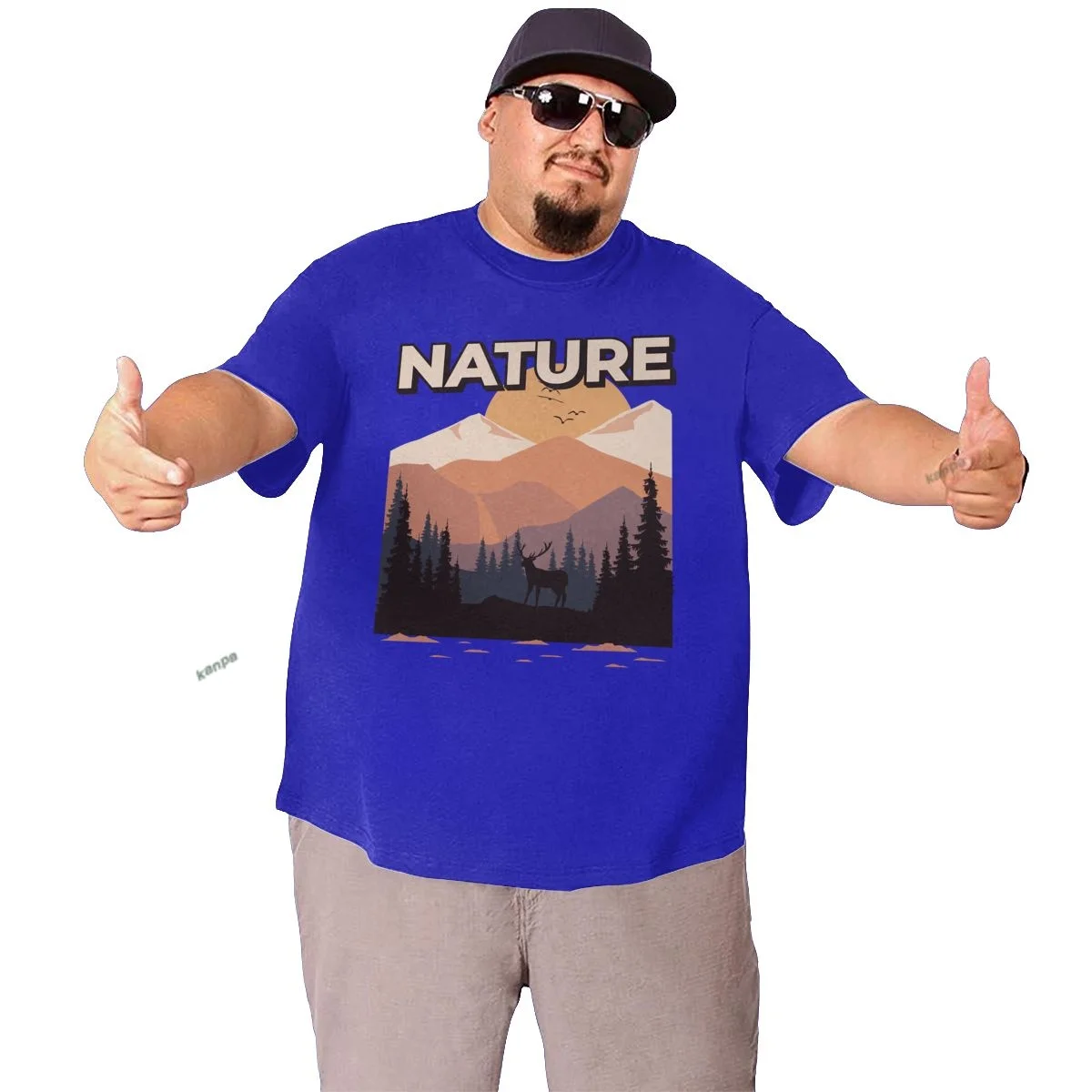 Футболки с графическим рисунком зверя в японском стиле для больших и высоких