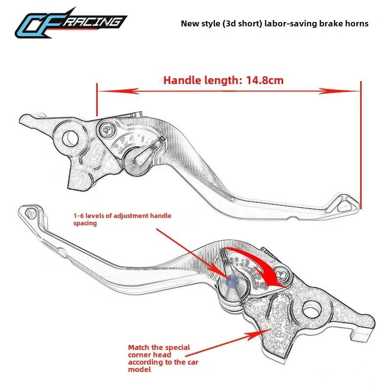 Для BMW Waterbird R1250/R1200/RS/GS модифицированный тормозной рог ручка сцепления короткий