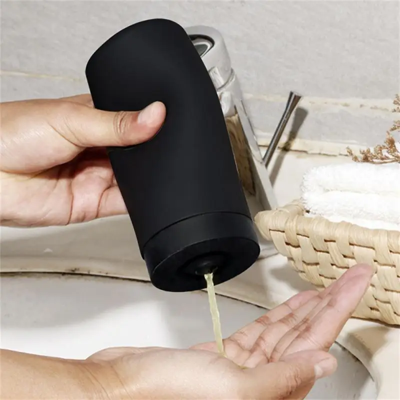 Shampoo Dispenser Pure Rubber Paint Lotion Shall Not Hang And Remain Manual Shower Soap Dispenser Squeezing Convenient Elegant