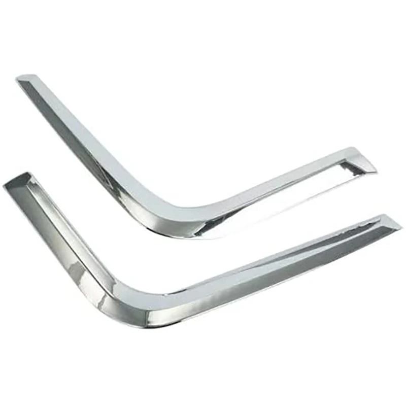 for Subaru Crosstrek XV 2018 2019 ABS Chrome Car Front Fog Light Eyelid Strips Lamp Eyebrow Cover Trim Accessories