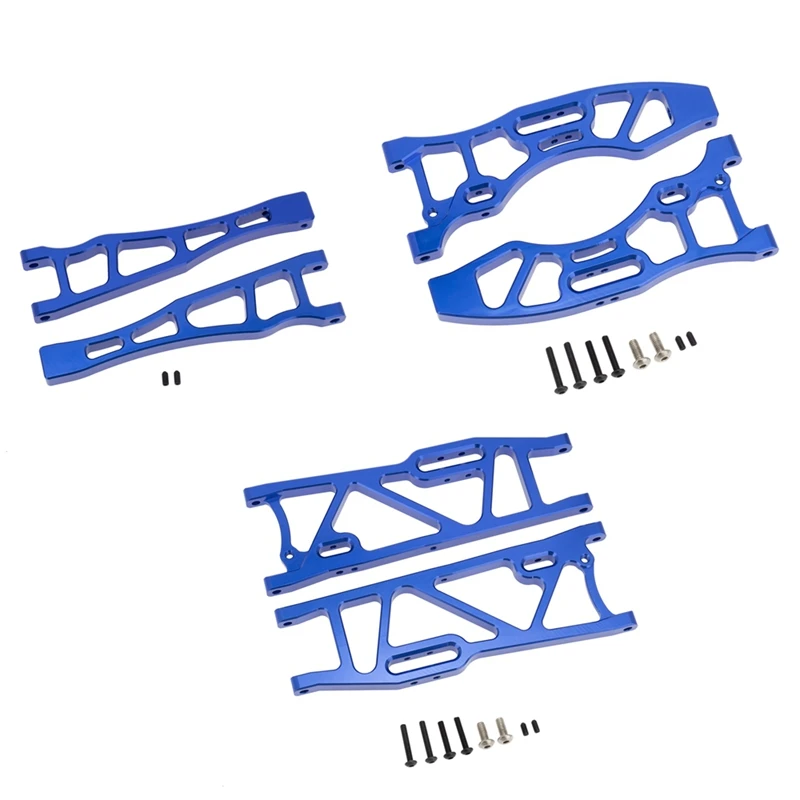 

6Pcs Metal Front&Rear Suspension Arms Set For Arrma 1/8 Kraton Notorious Outcast Talion 1/7 Fireteam Upgrade Parts