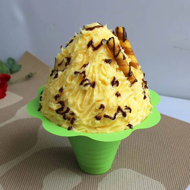 20 Упаковок Одноразовых Конусообразных Чашек Для Йогурта В Форме Цветка