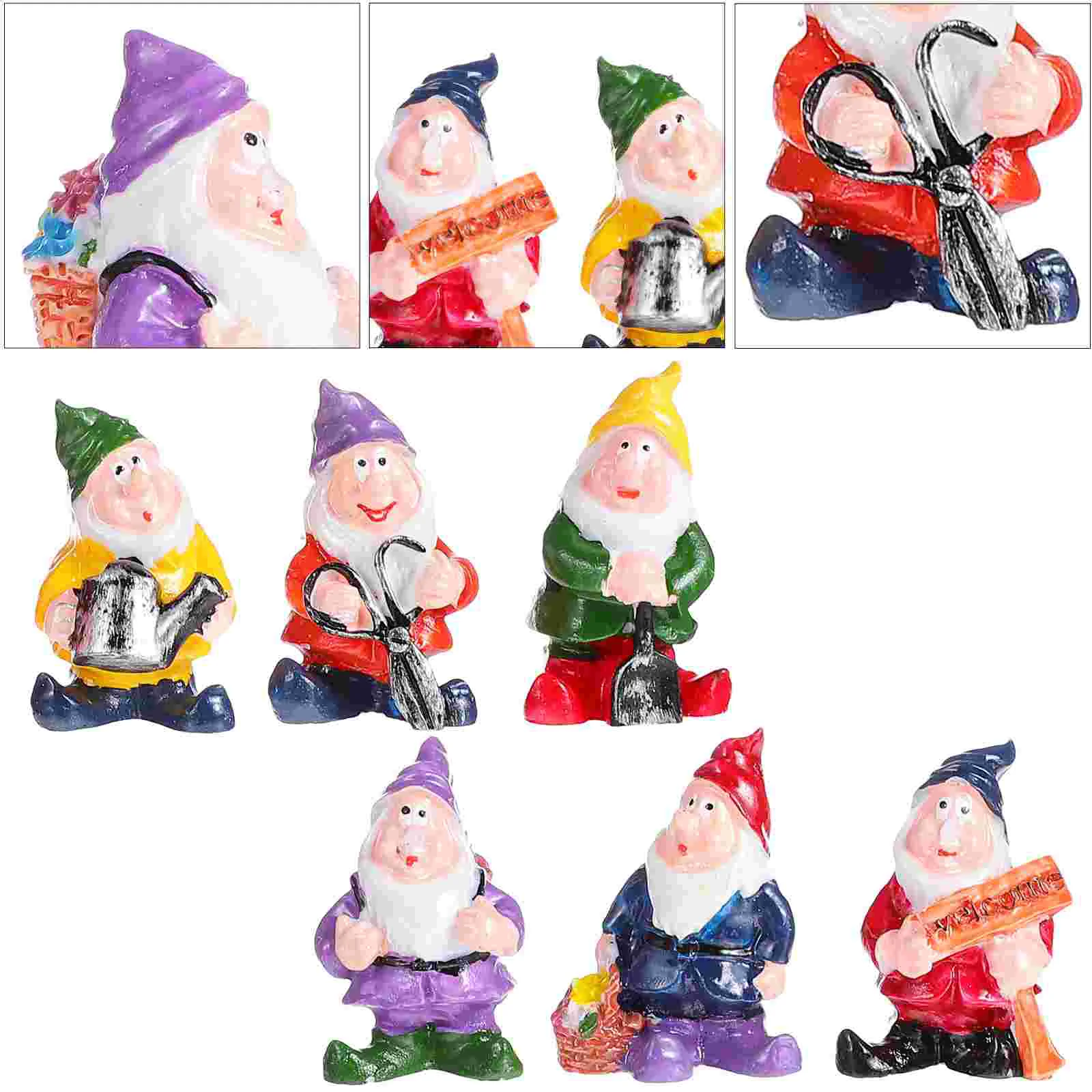 

Gnome Garden Dwarf Resin Statue Figurine Mini Gnomes Miniature Craft Sculpture Miniatures Ornament Figure Figurines Christmas