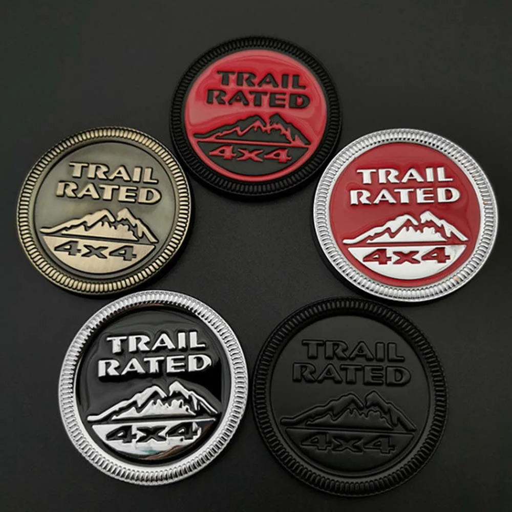 

3D Metal Car Sticker Patriot Trail Rated Badge Logo Nameplate Decal Truck Part For Jeep Wrangler Rubicon Decoration Styling