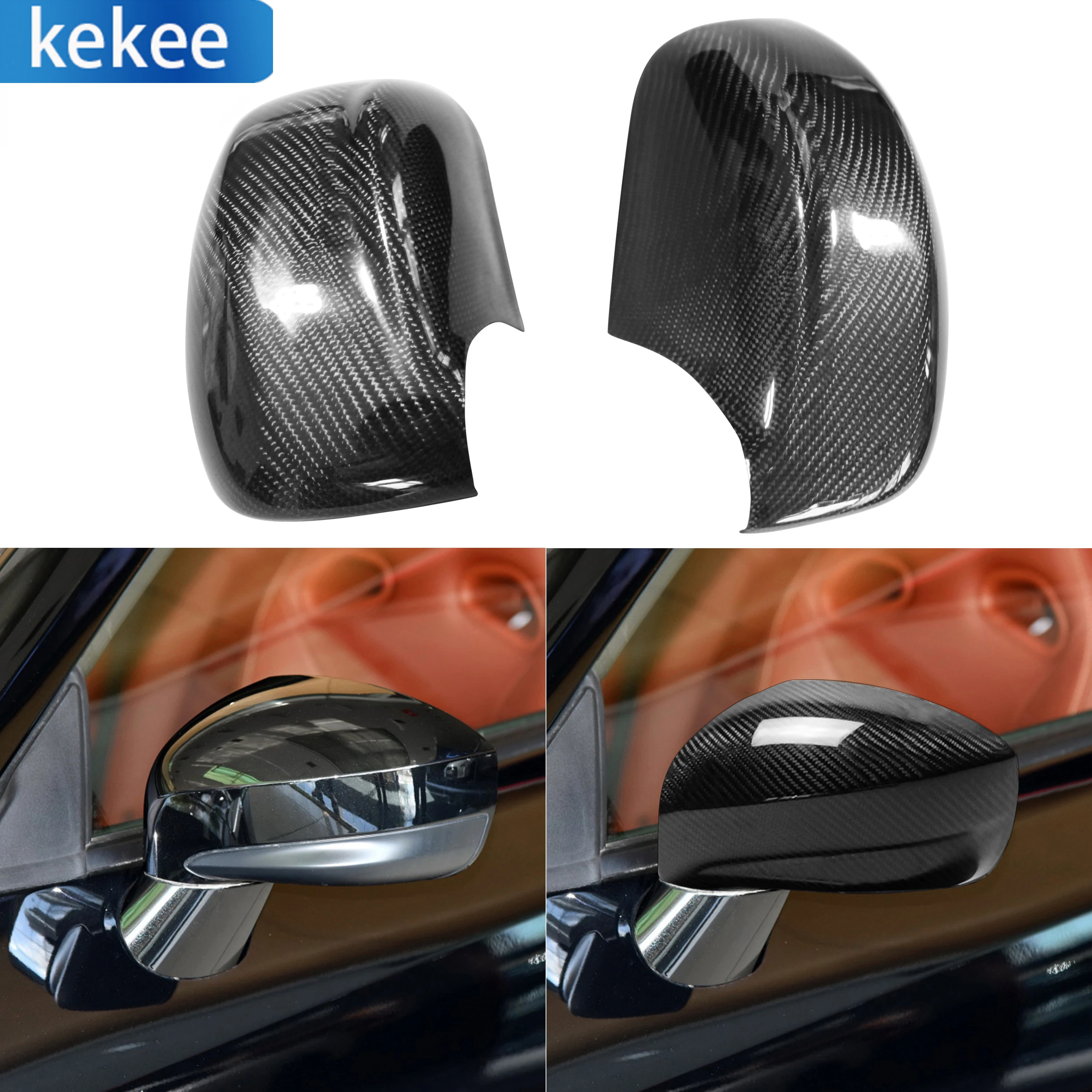 

For Nissan GTR R35 2008-2016 Carbon Fiber Rear View Mirror Cover Caps Protector Set Door Side Wings Modified Car Accessories