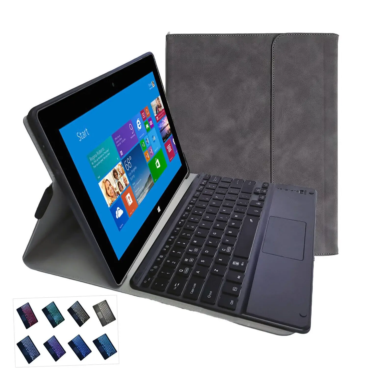 Wireless Backlit Touchpad Keyboard Tablet Cover for Microsoft Surface Pro 4 5 6 7 8 X Pro8 ProX Case Smart Magnetic Shell