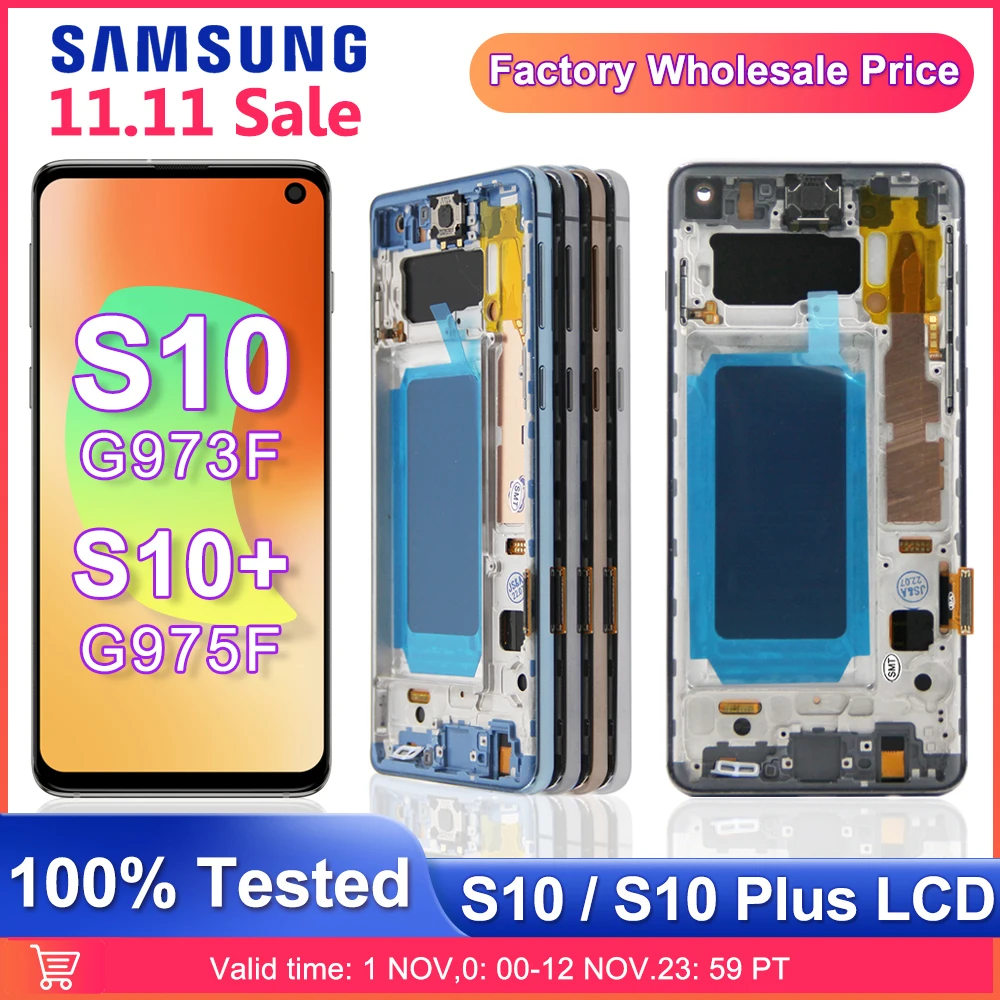 Kup Ekran Z Ramką Do Samsung Galaxy S10 + / S10 Plus G975F/DS Wyświetlacz Lcd Ekran Dotykowy Digitizer Do Samsung Galaxy S10 G973F/DS Cena Ekran Z Ramką Do Samsung Galaxy S10 + / S10 Plus G975F/DS Wyświetlacz Lcd Ekran Dotykowy Digitizer Do Samsung Galaxy S10 G973F/DS