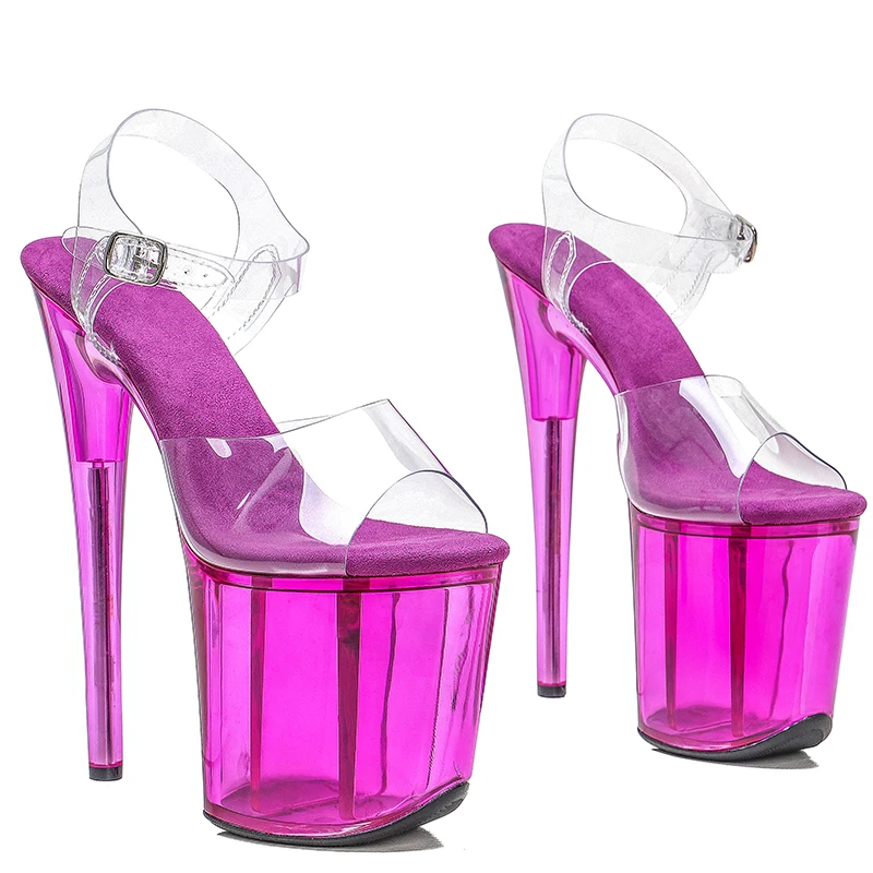 Leecabe 8Inch/20cm Women's Platform Sandals  party High Heels Shoes Pole Dancing Shoes