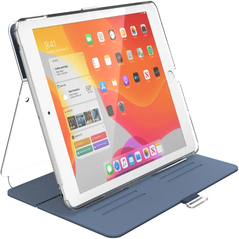 

For Balance Folio 10.2" iPad (7th/8th/9th Generation) Tablet Case - Marine Blue / Clear