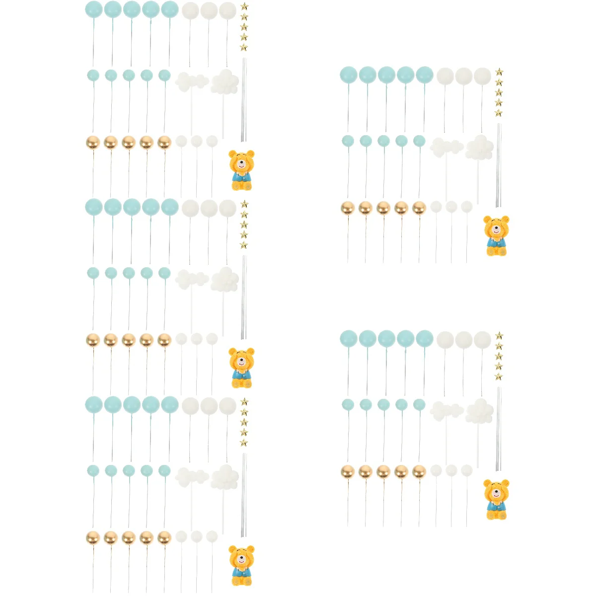 

Украшение для торта со звездами и облаками, искусственные топперы для капкейков, Мультяшные украшения, статуэтка, поделки