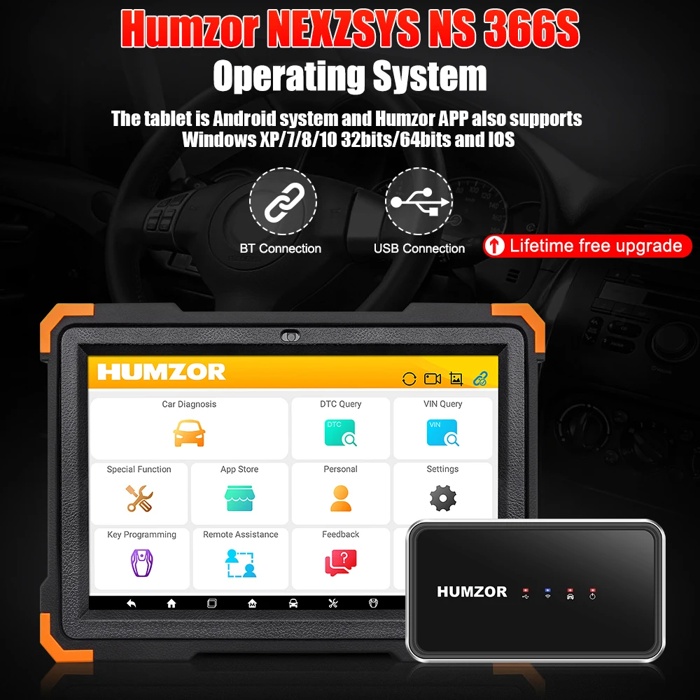 Автомобильный сканер NexzSYS NS 366S считыватель кодов OBD 2 OBD2 автомобильный