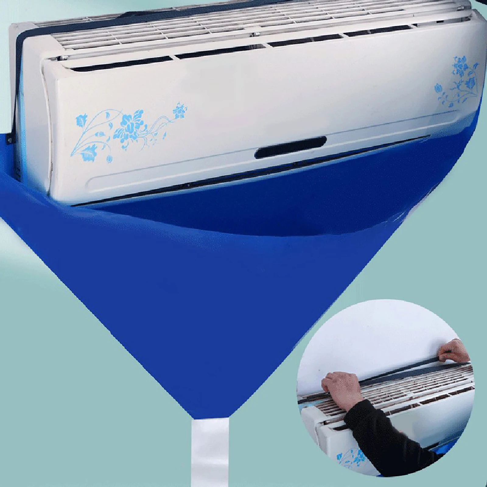 

Air Conditioner Cleaning Cover With Water Pipe Kit Waterproof Conditioning 3000 BTUs Cleaner Dust Protection Wash Bag Set