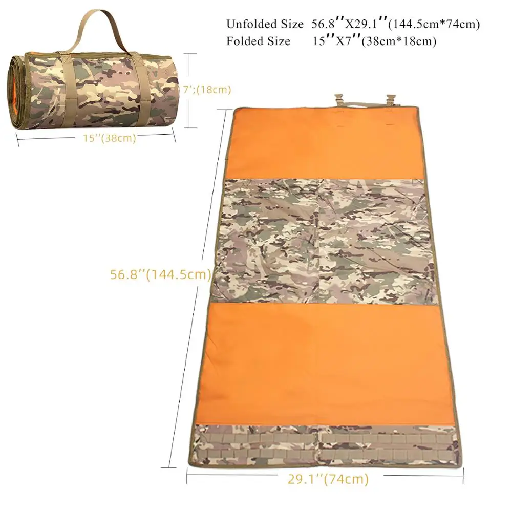 

The Upgraded Light Rolled Up Tactical Cushion Shooting Pad Is Used for Rifle Cleaning Camping and Military Hunting