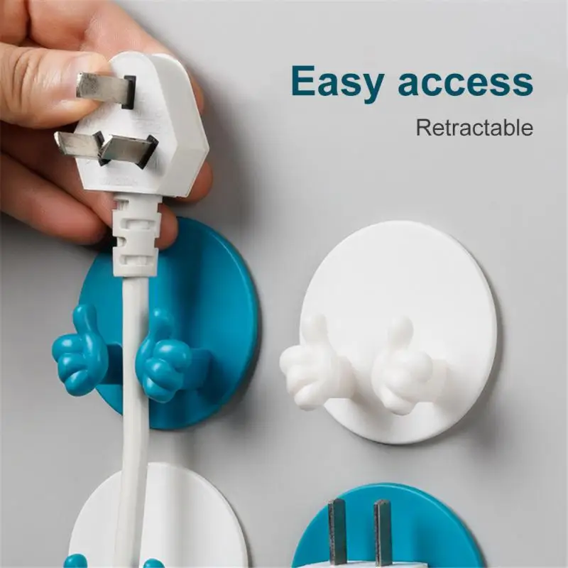 

Organizer Storage Rack Punch-free Strong Adhesive Plug Bracket Creative Kitchen Wall Key Holder Practical And Convenient 1pcs
