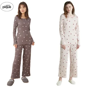 Home Wear Gelato Pique Pajamas for Women Set Women's Sleep Tops Lounge Underwear Ladies Roomwear Sle in Pakistan