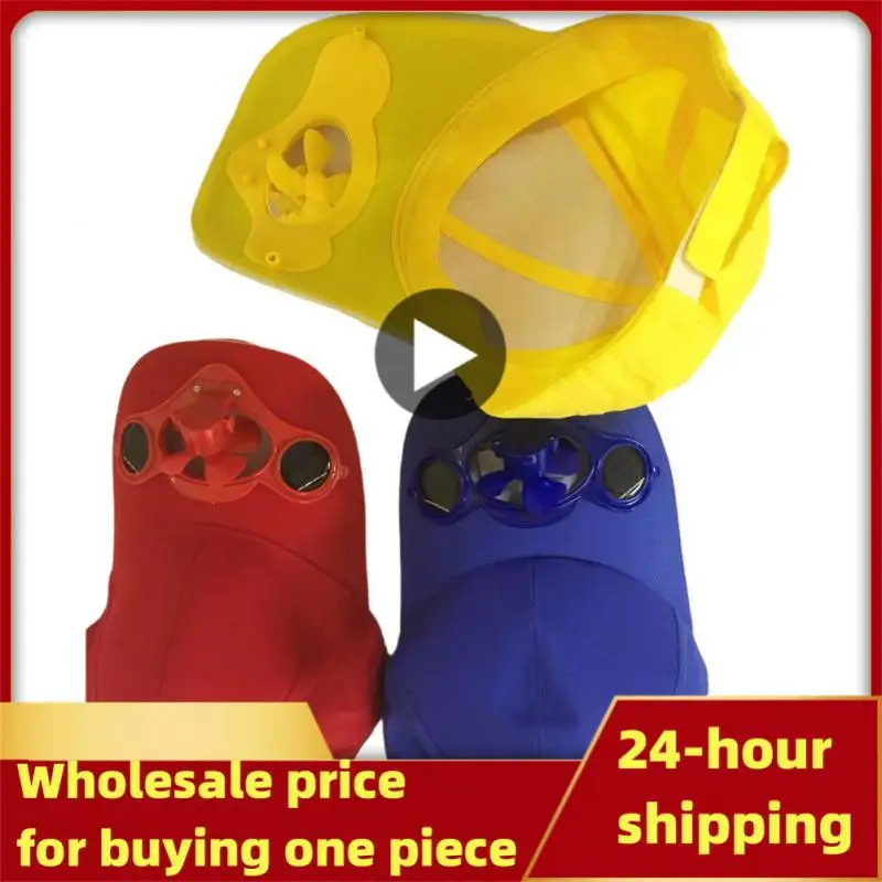 

Five Colors Summer Sport With Fan Free Charging Sun Protection Solar Cotton Hat Sun Visor Baseball Casual Unisex
