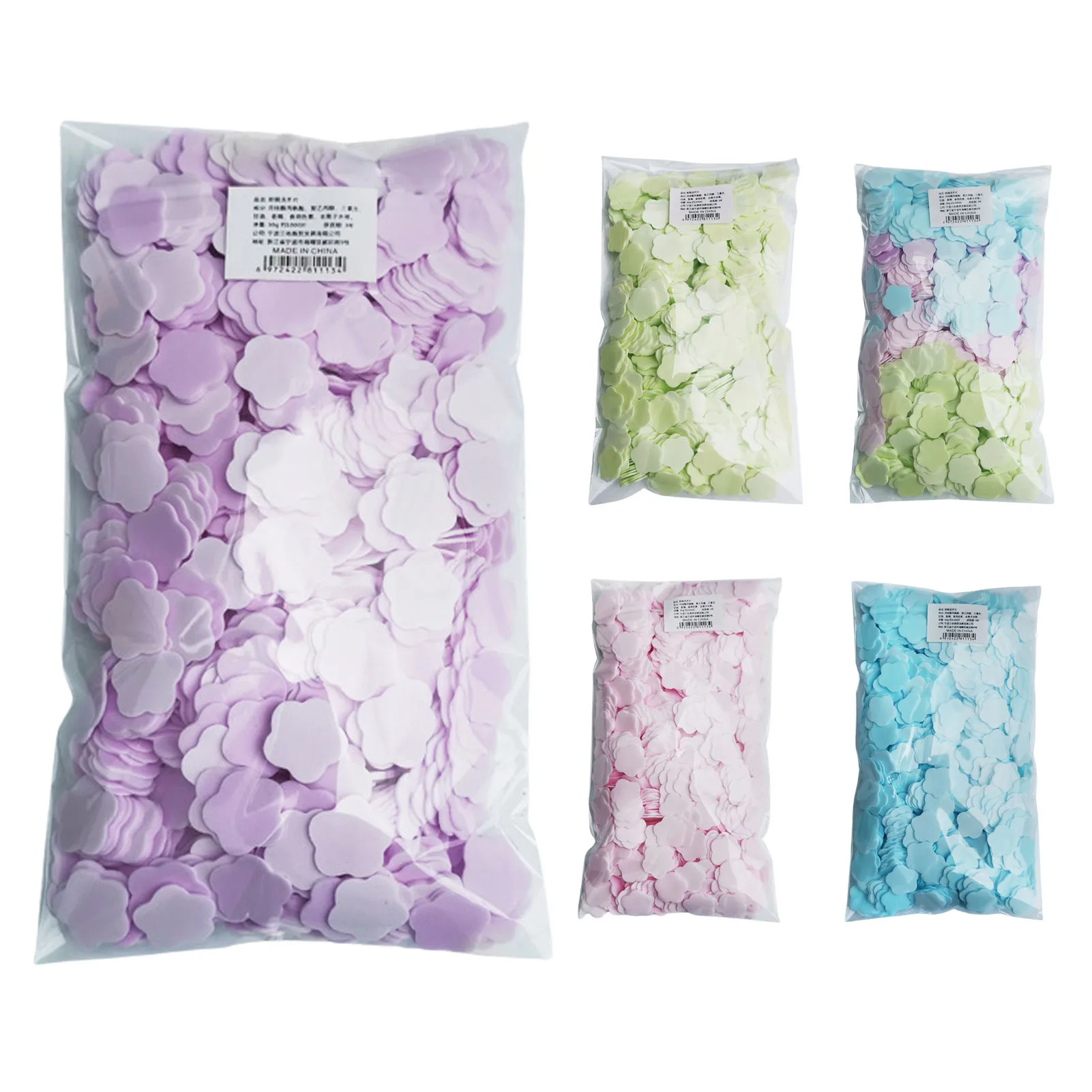 10000 PCS Portable Disposable Paper Soap Travel Soap Paper Sheets Flowers Shape Mini Scented Slice Sheets For Outdoor Washing