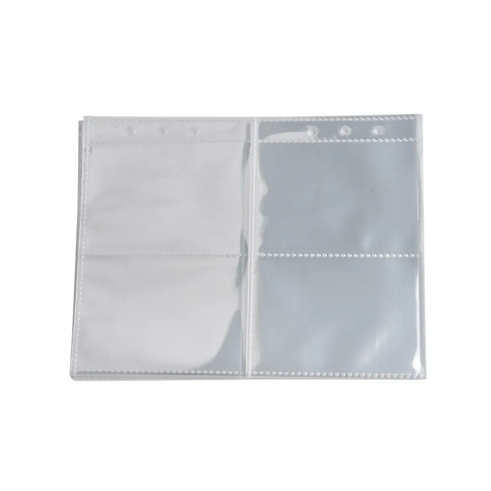 

10pcs A5 Binder Sleeves 1P 2P 4P PVC Portable Photo Album Binder Refill Inner Cards Photocard Jelly Color Name Card