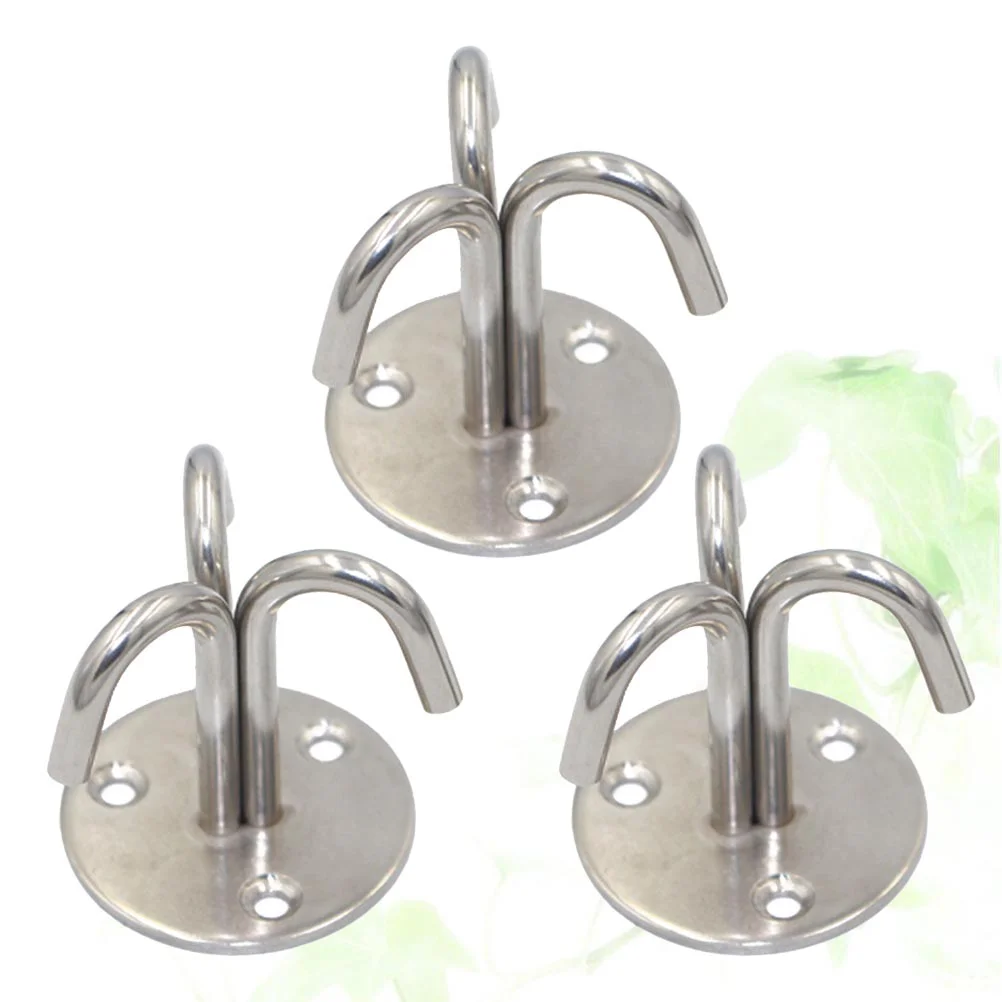 

3 PCS Heavy Duty Coat Hangers Fan Hook Clothes Hooks Ceramic Tile Lifting Overhead