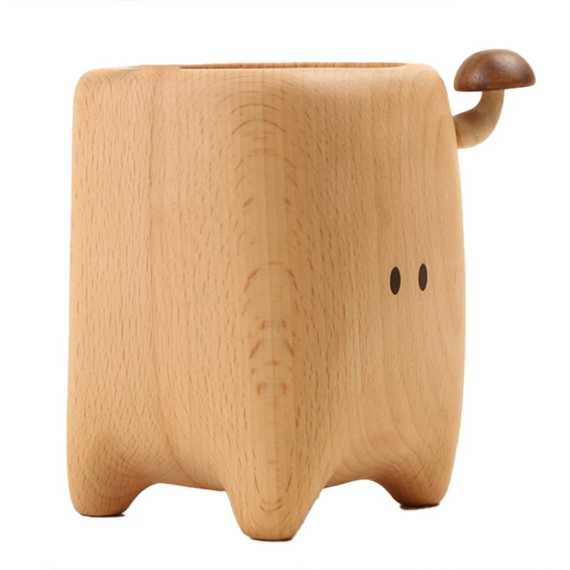 

Деревянный держатель для ручки, держатель для посуды, коробка для хранения, подарок для кабинета, индивидуальный дизайн, настольное украшен...