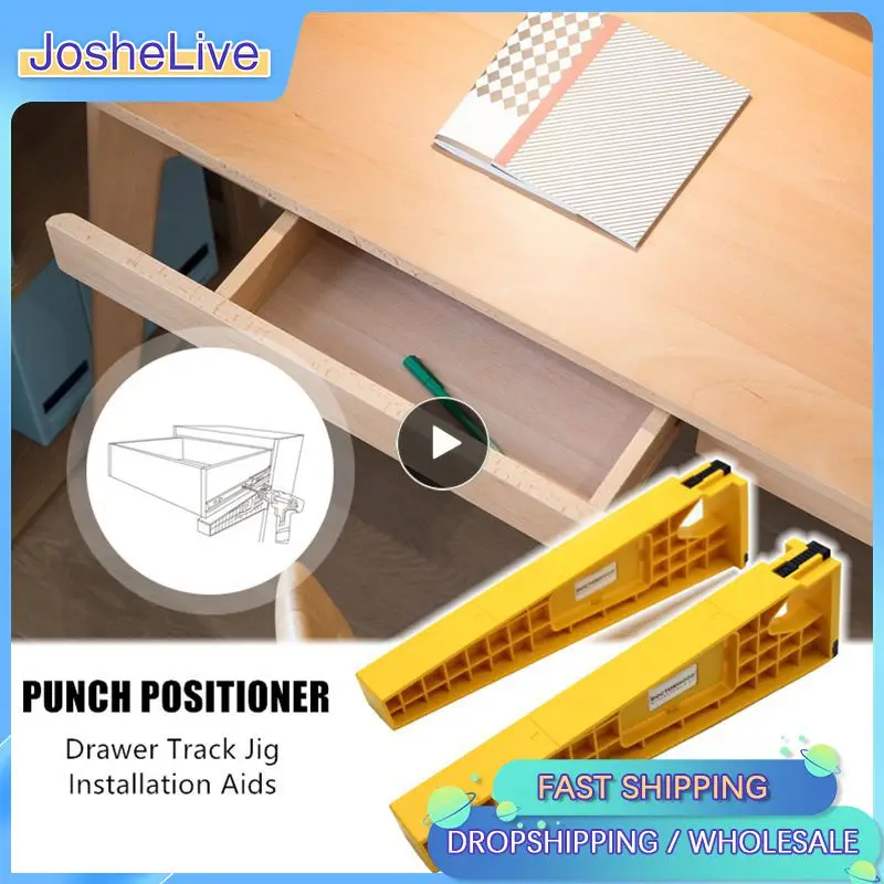 

Drill Guide Kit Hole Drawer Track Jig Installation Aids Punch Fast Installation Of Locator Mounting Woodwork Machinery Tool