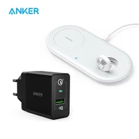 Anker Wireless Charging Station PowerWave Pad with Holder for Apple Watch 5 4 3 2 Wireless Charger for iPhone