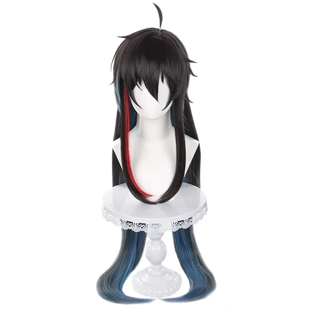 Honkai Star Rail Dan Heng Imbibitor Lunae парики синтетические длинные прямые синие смешанные игры